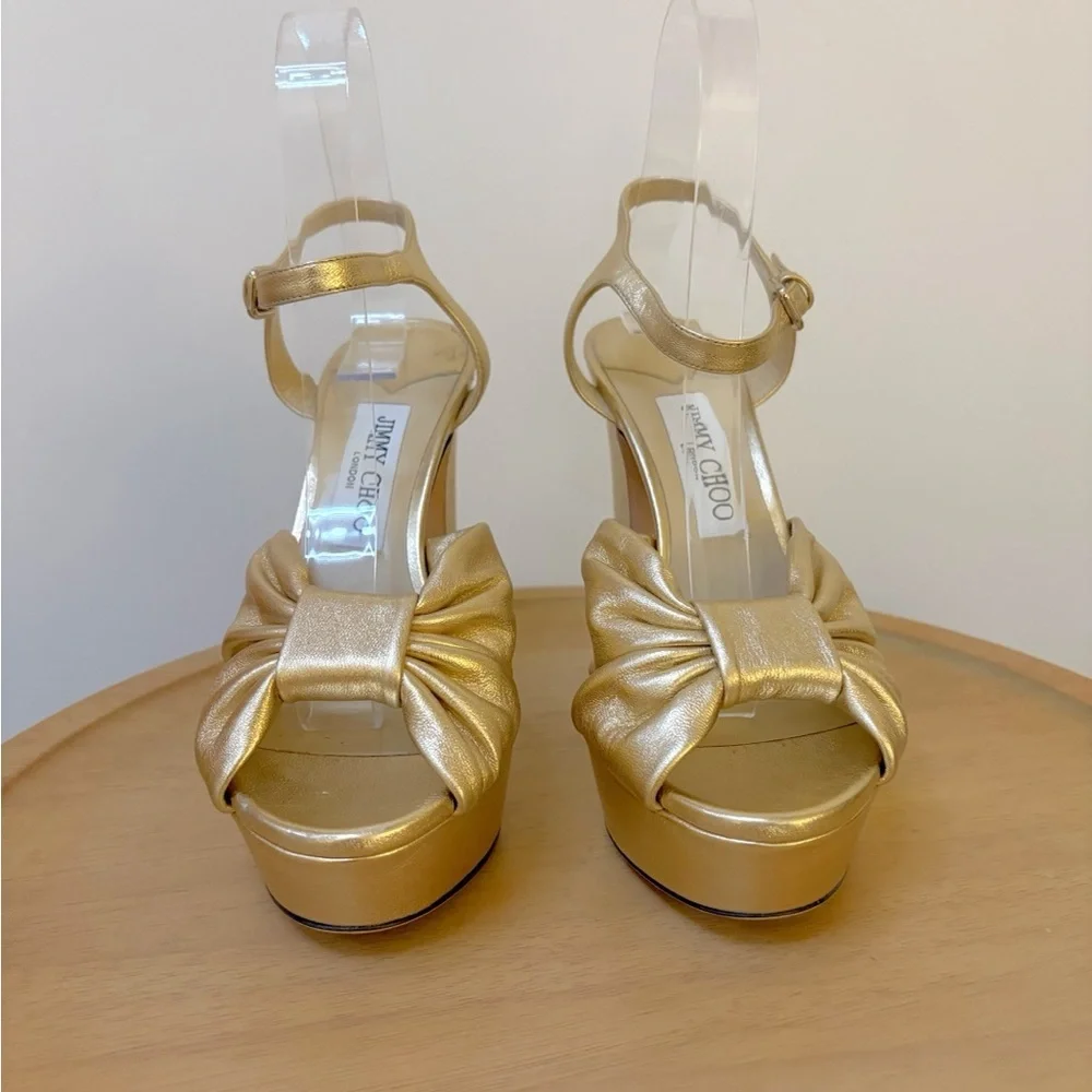 Jimmy Choo Heloise Platform Heel Sandals - Picture 8 of 16